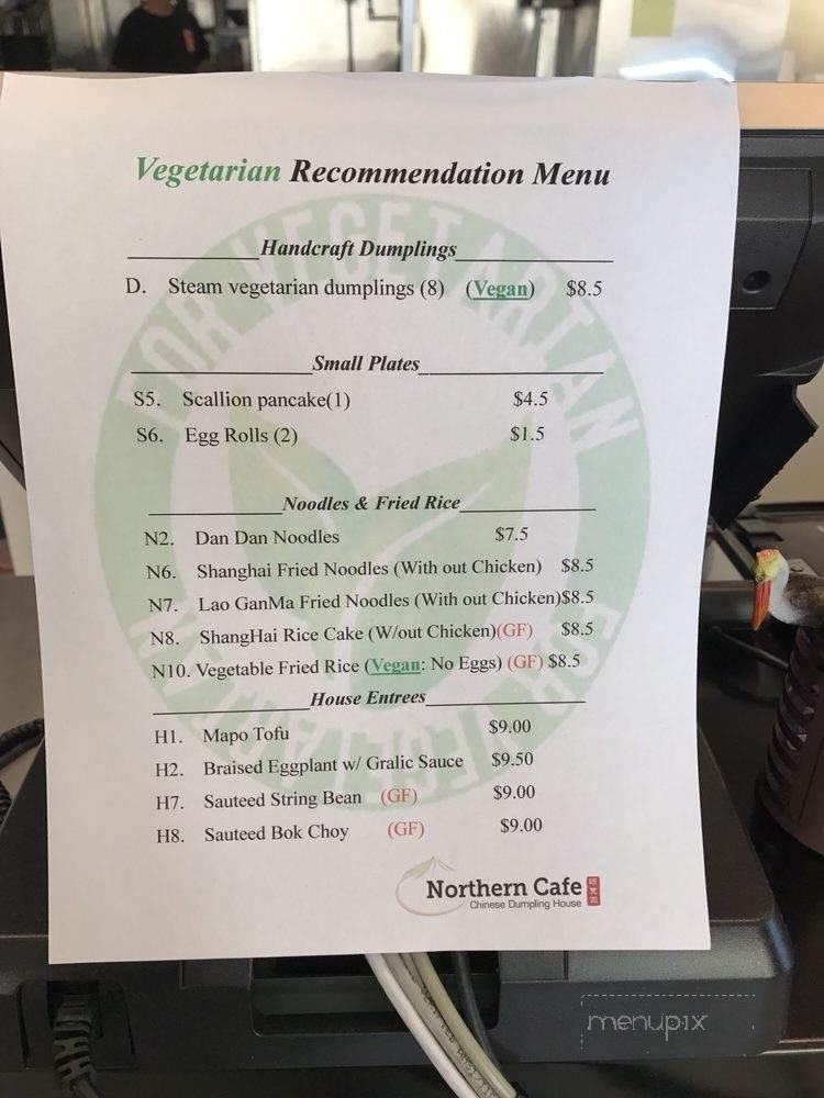 Northern Cafe - Los Angeles, CA menu_pic