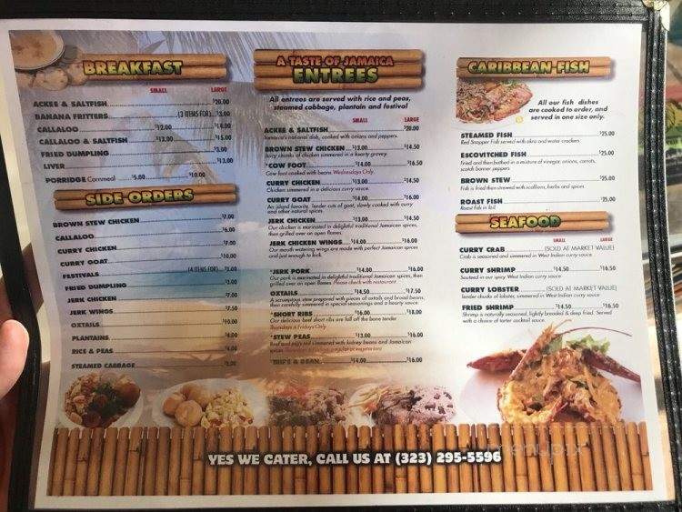 Little Kingston Jamaican Restaurant - Los Angeles, CA menu_pic