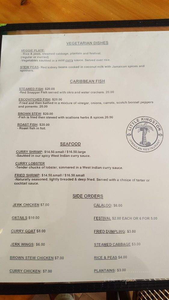 Little Kingston Jamaican Restaurant - Los Angeles, CA menu_pic