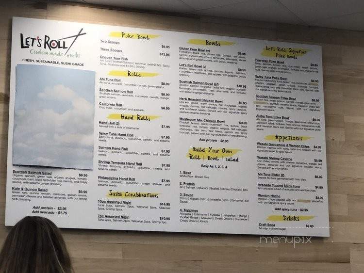 Let's Roll - Los Angeles, CA menu_pic