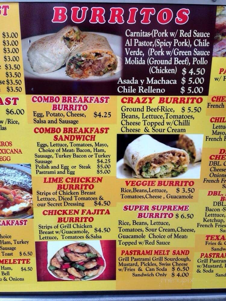My 5 Angels - Los Angeles, CA menu_pic