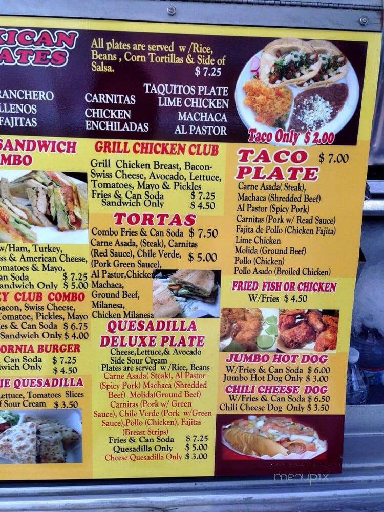 My 5 Angels - Los Angeles, CA menu_pic