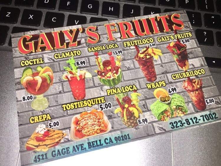 Galys Fruits - Bell, CA menu_pic