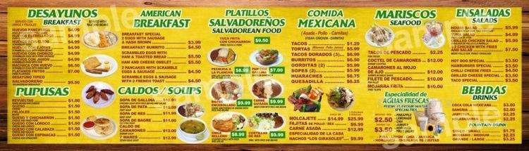 Los Girasoles - Bell, CA menu_pic