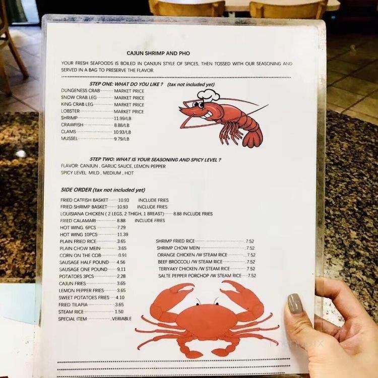 Cajun Shrimp & Louisiana Fried Chicken - Compton, CA menu_pic