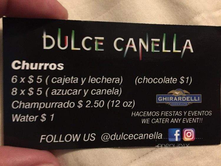 Dulce Canella - East Compton, CA menu_pic