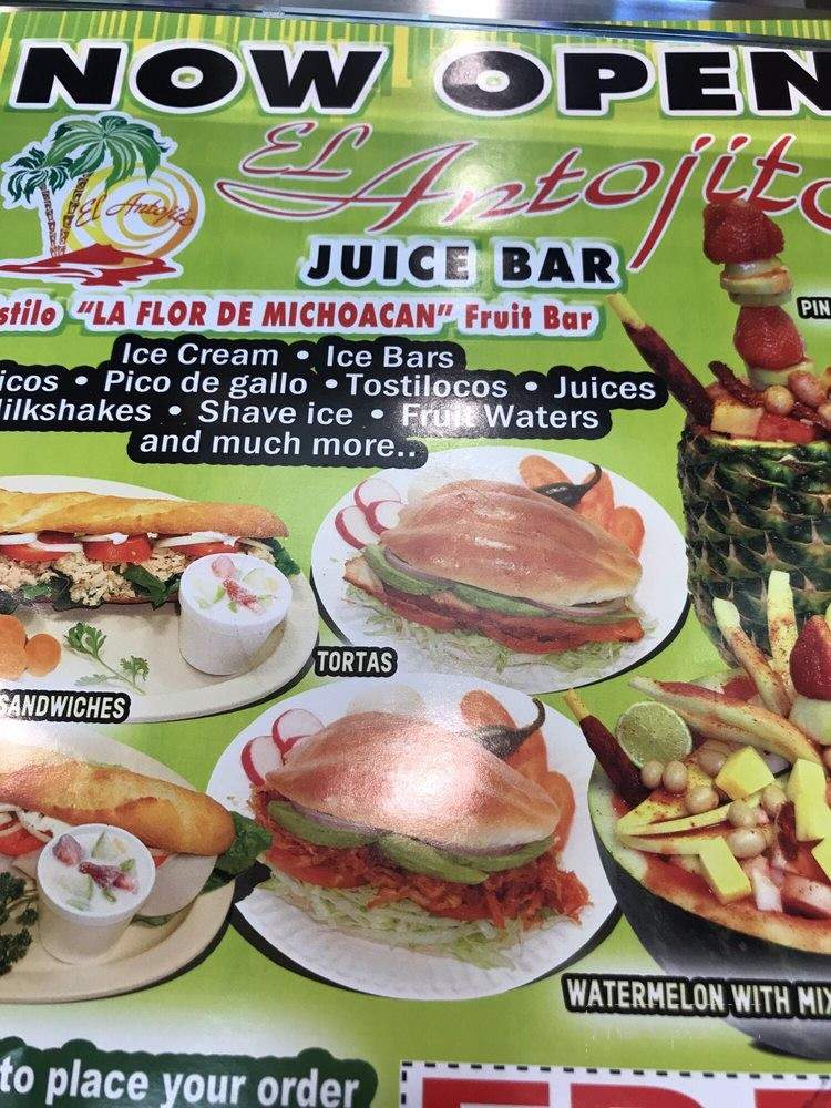 Juice Bar El Antojito - Compton, CA menu_pic