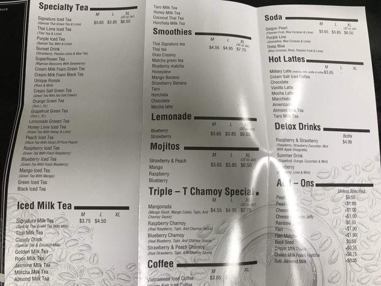 Triple-T - Gardena, CA menu_pic