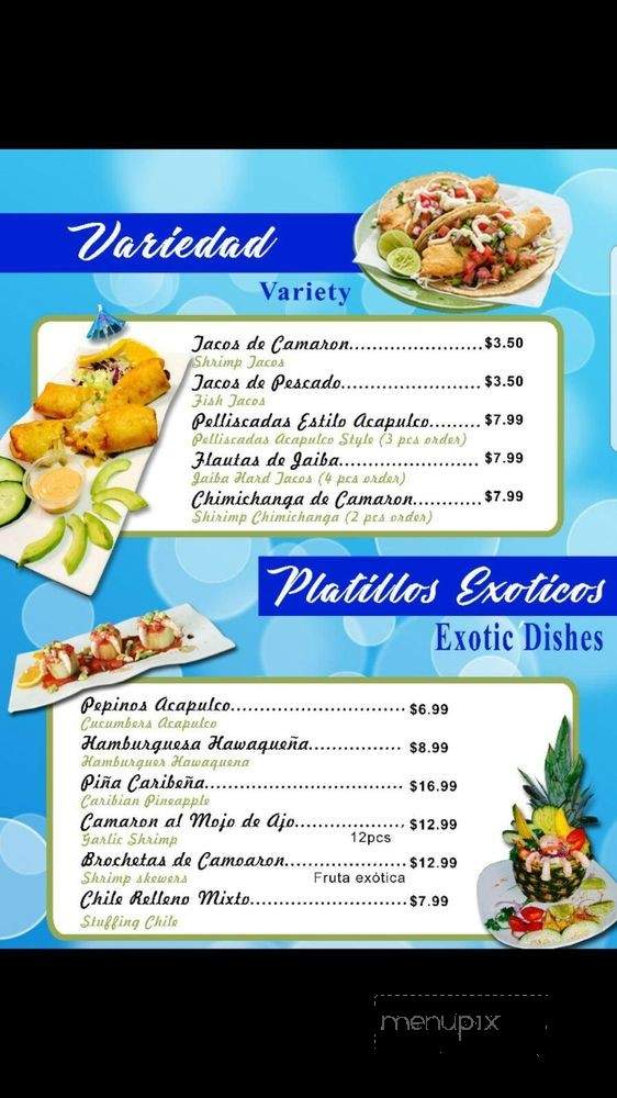 Rincon del Ceviche - Huntington Park, CA menu_pic