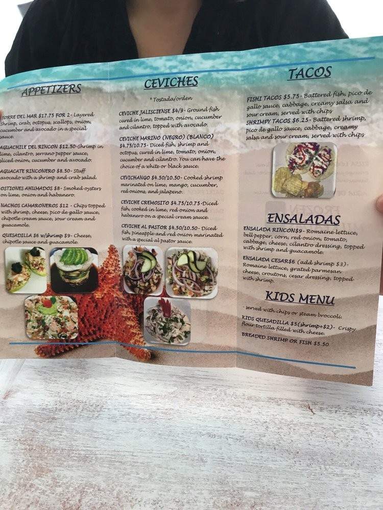 Rincon del Ceviche - Huntington Park, CA menu_pic