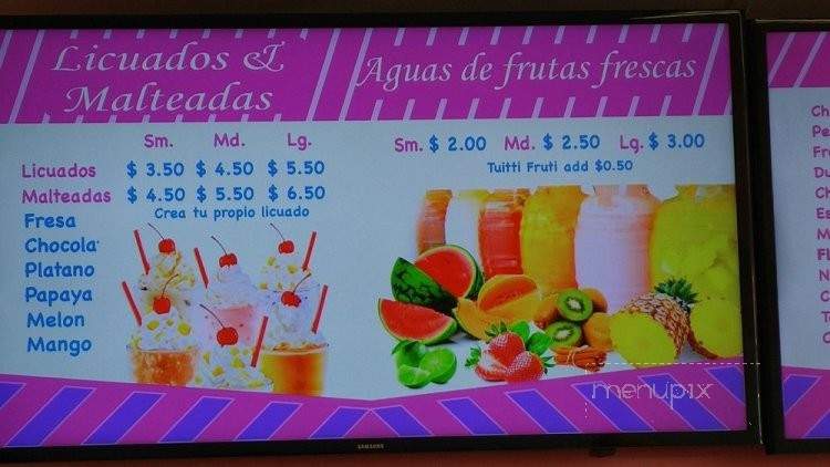 Delicias La Michoacana - Maywood, CA menu_pic