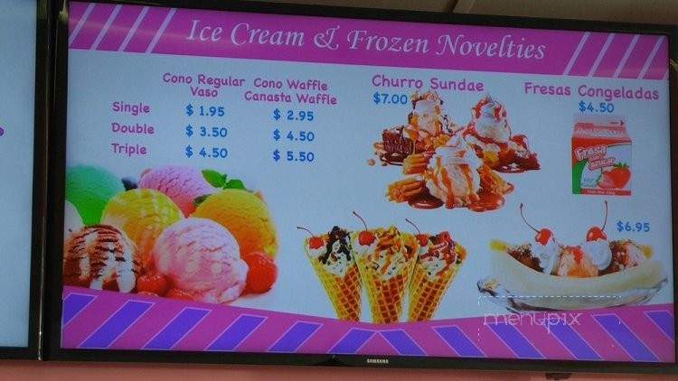 Delicias La Michoacana - Maywood, CA menu_pic