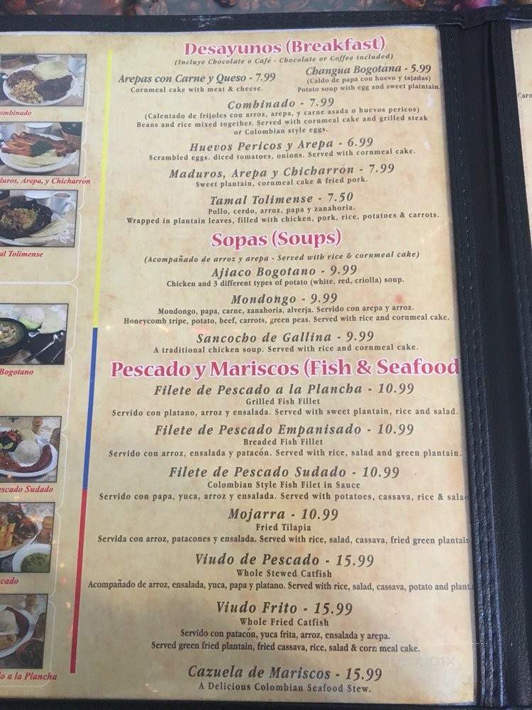 Gloria's Colombian Restaurant - South Gate, CA menu_pic