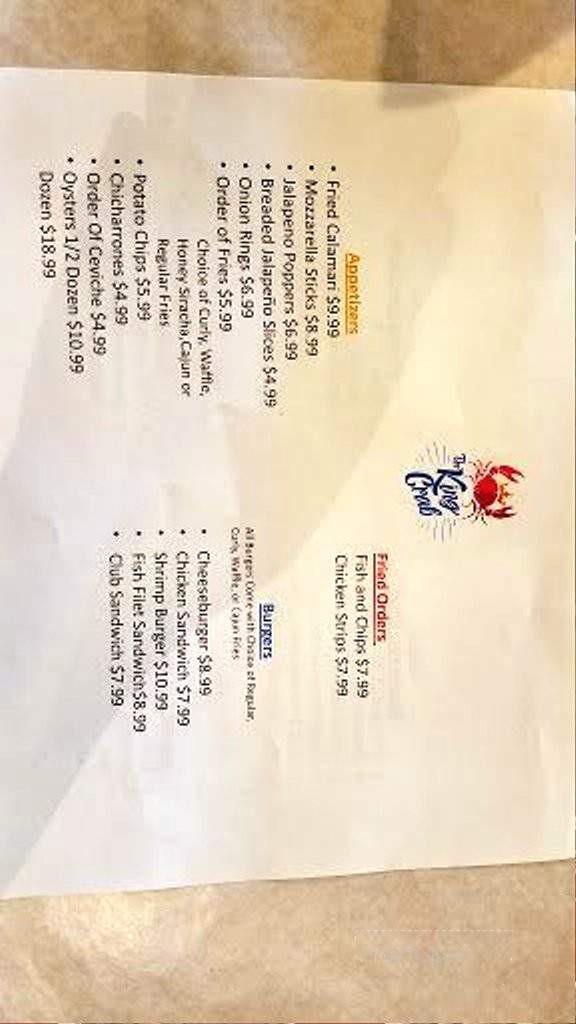 The King Crab - South Gate, CA menu_pic