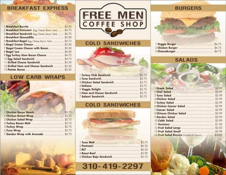 Free Man Coffee Shop - Inglewood, CA menu_pic
