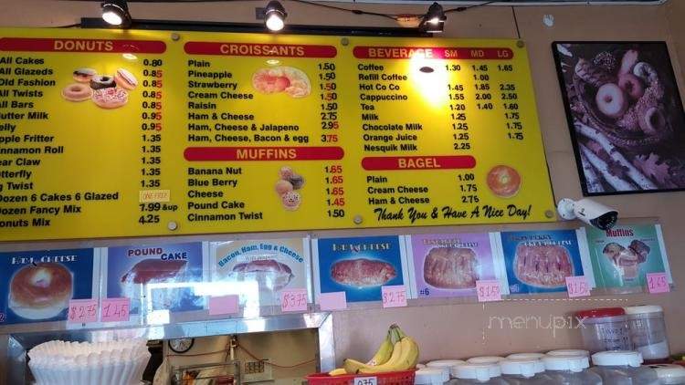 Super Donut House - Inglewood, CA menu_pic