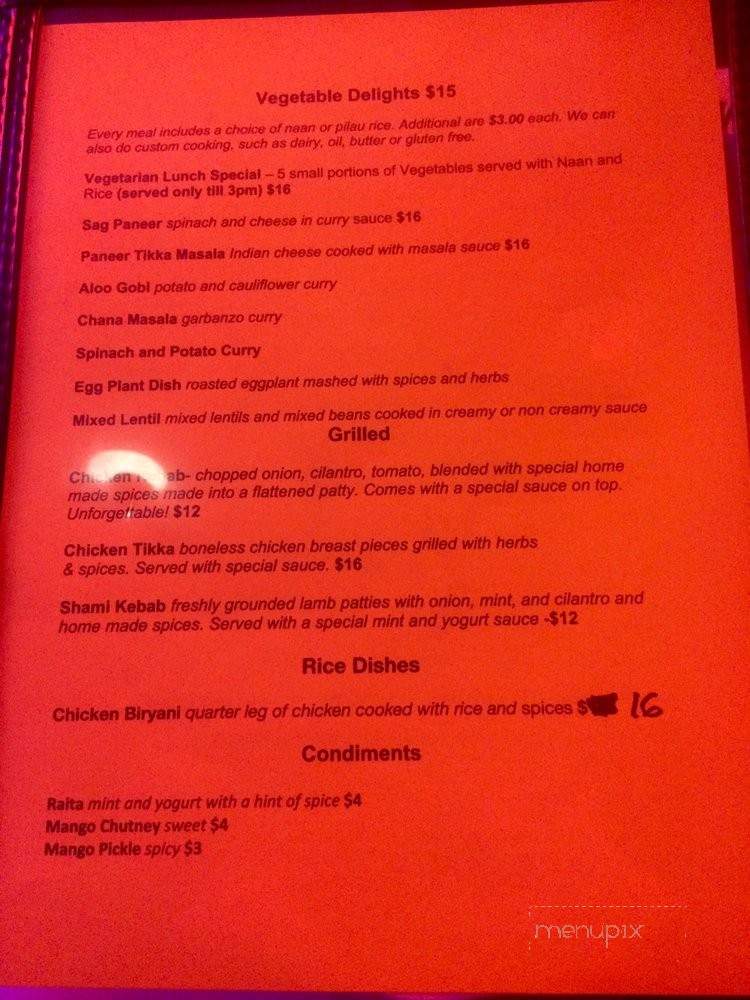 Rita's Gate of India - Santa Monica, CA menu_pic