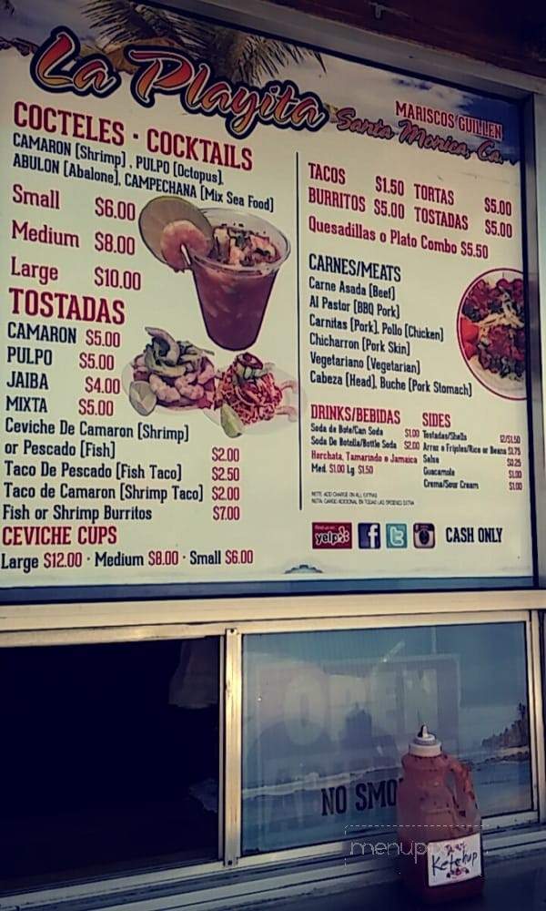 Mariscos Guillen La Playita - Santa Monica, CA menu_pic