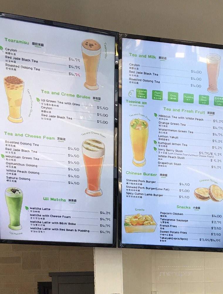 Tea and Burger - Santa Monica, CA menu_pic