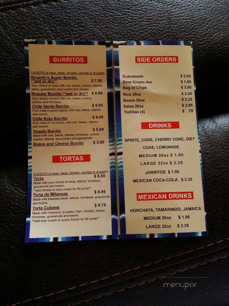 El Otro Amigo - Torrance, CA menu_pic