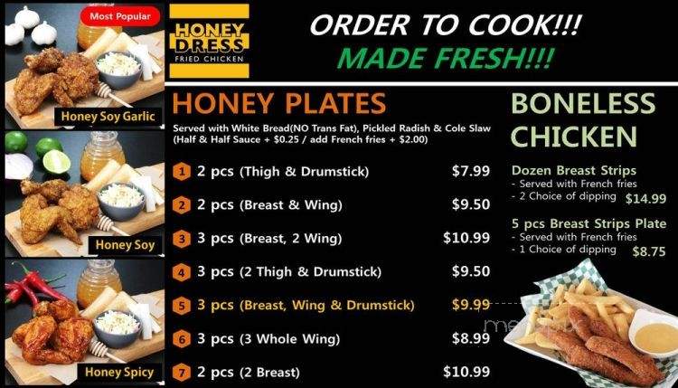 Honey Dress Fried Chicken - Torrance, CA menu_pic