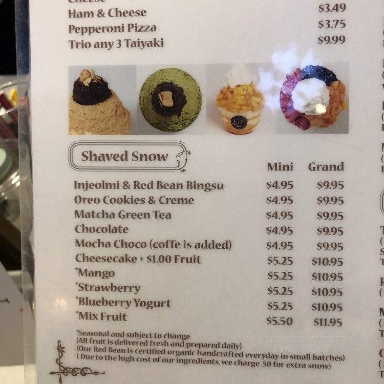 Paper Moon Dessert Cafe - Buena Park, CA menu_pic