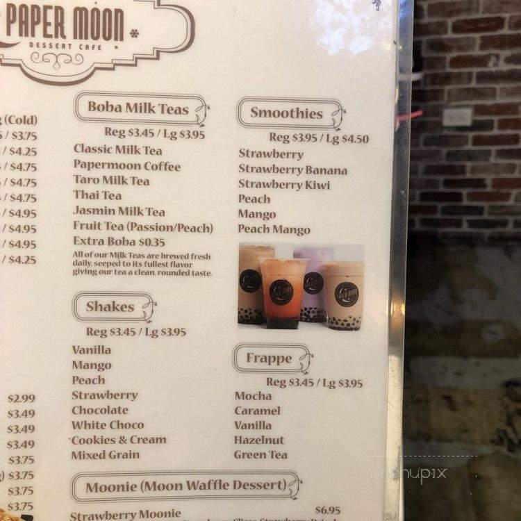 Paper Moon Dessert Cafe - Buena Park, CA menu_pic