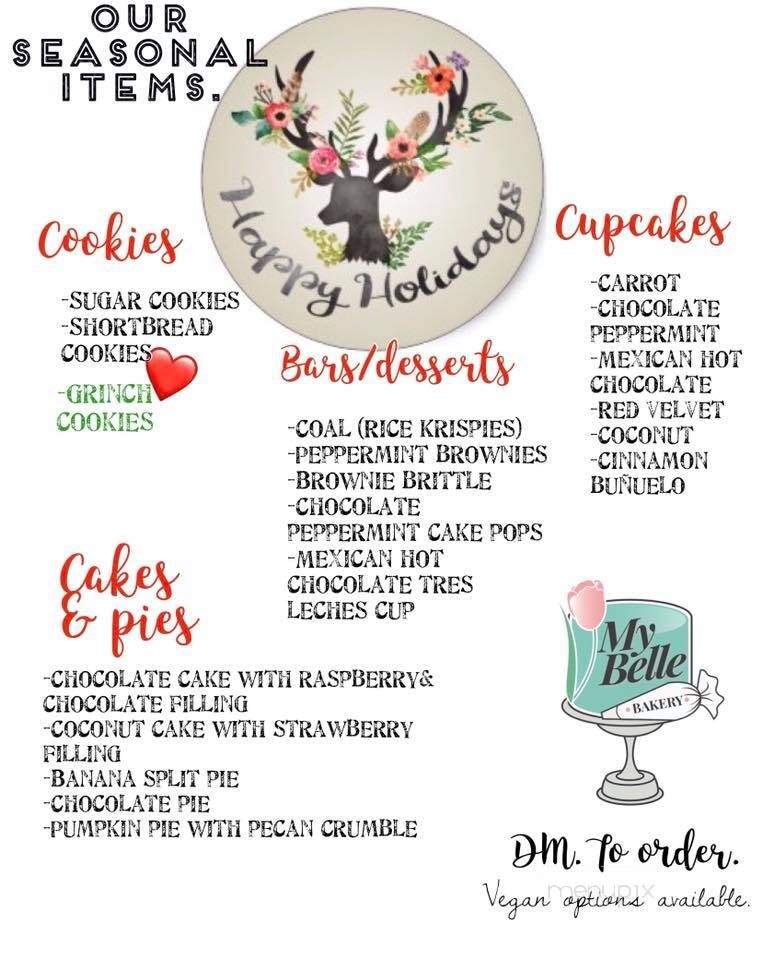 My Belle Bakery - La Habra, CA menu_pic