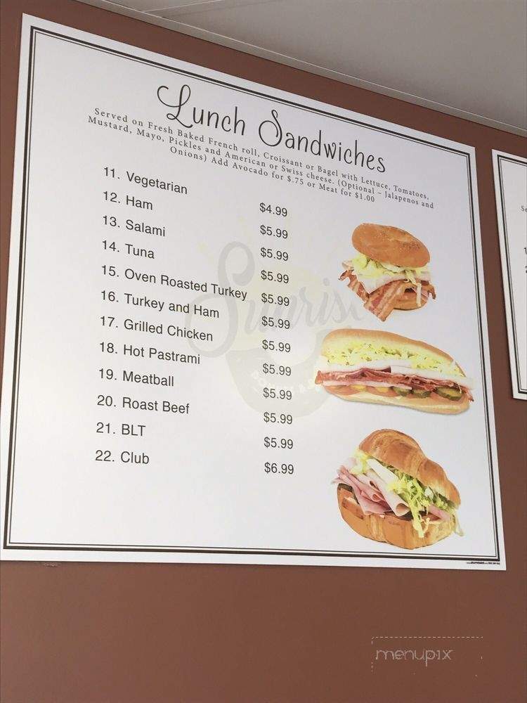 Sunrise Donuts & Bakery - La Habra, CA menu_pic