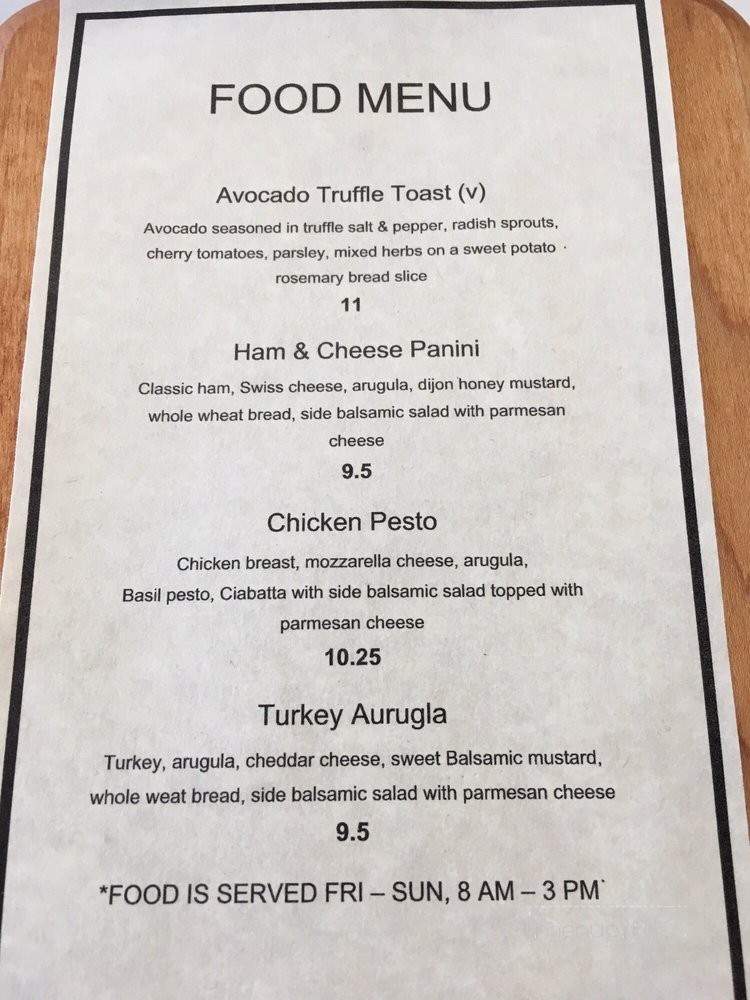 Enchanted Coffee Bar - La Mirada, CA menu_pic