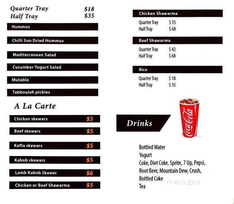 Pita Paradise - La Mirada, CA menu_pic