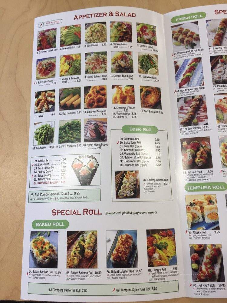 TOMO Sushi & Teriyaki - La Mirada, CA menu_pic