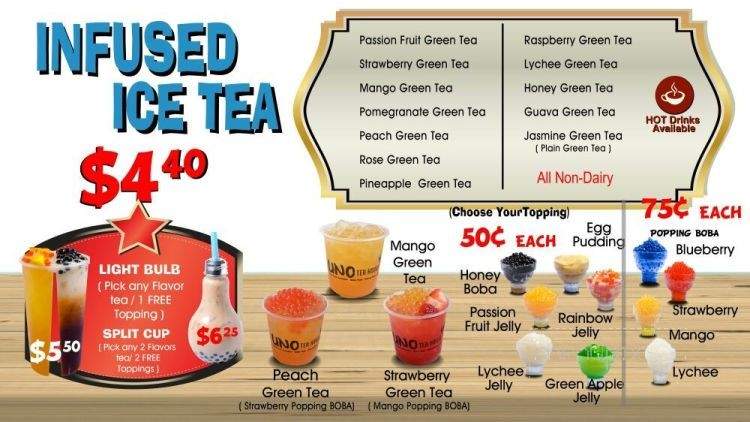Uno Tea House - Pico Rivera, CA menu_pic