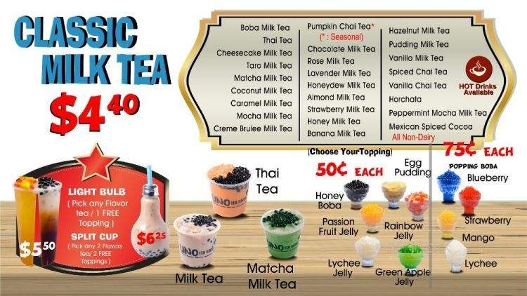 Uno Tea House - Pico Rivera, CA menu_pic