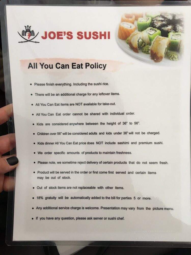 Joe's Sushi - Stanton, CA menu_pic
