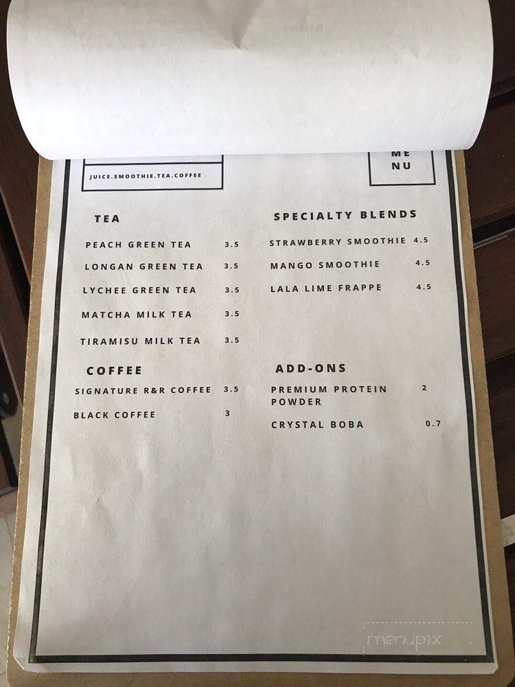Root 'n Raw - Stanton, CA menu_pic