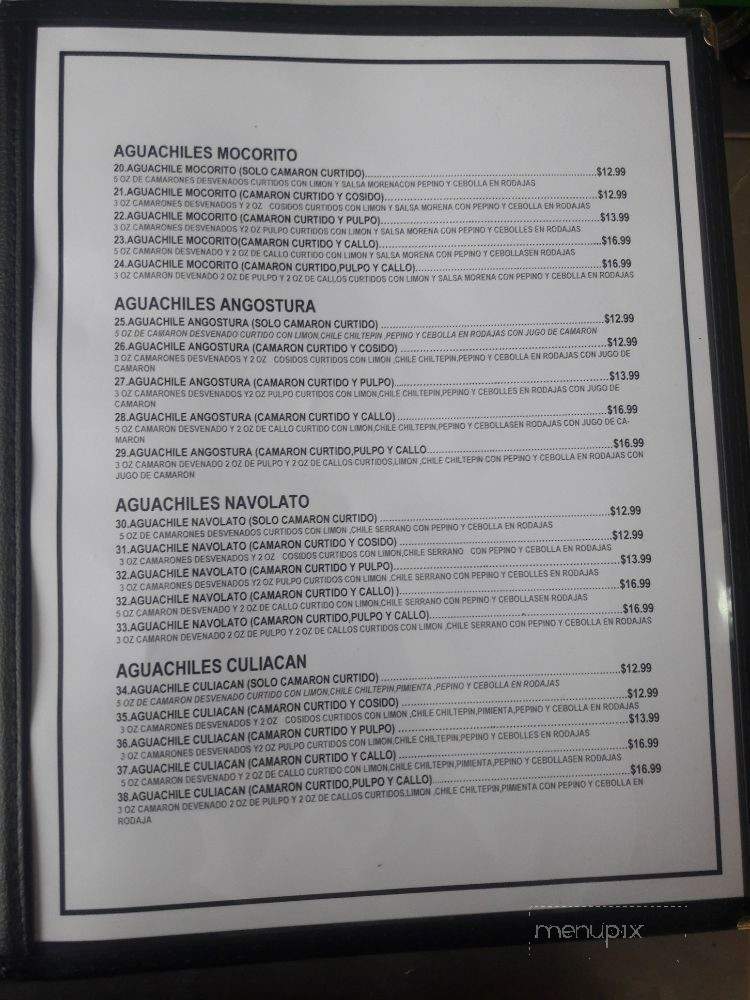 Sinaloa Fish Market & Restaurant - Bellflower, CA menu_pic