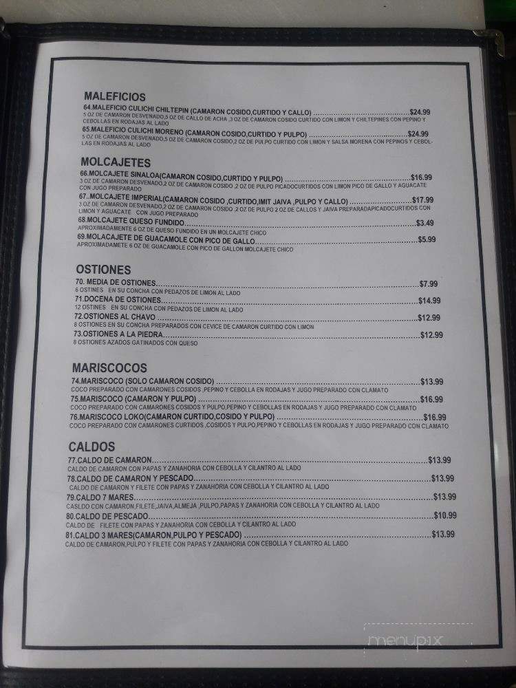 Sinaloa Fish Market & Restaurant - Bellflower, CA menu_pic