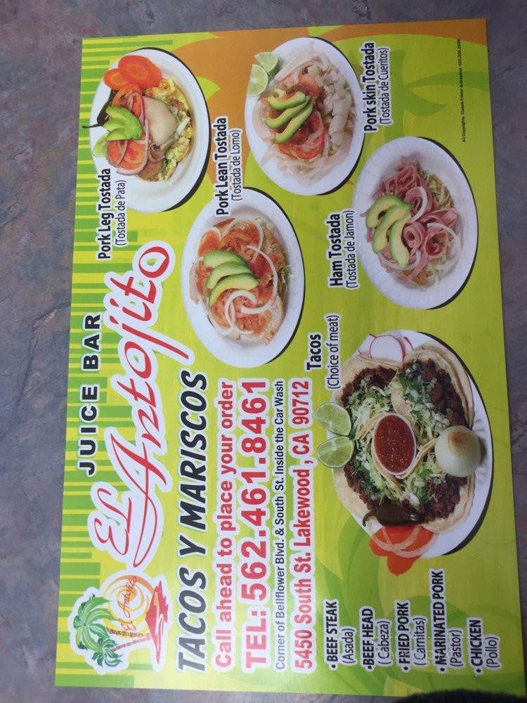 El Antojito - Lakewood, CA menu_pic