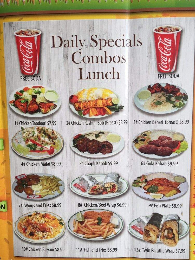 Mehfil Restaurant - Lakewood, CA menu_pic