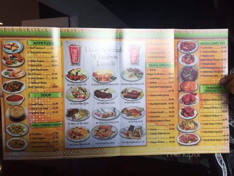 Mehfil Restaurant - Lakewood, CA menu_pic