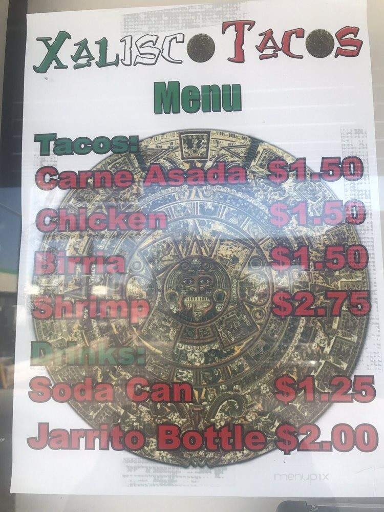 Xalisco Tacos - Los Angeles, CA menu_pic