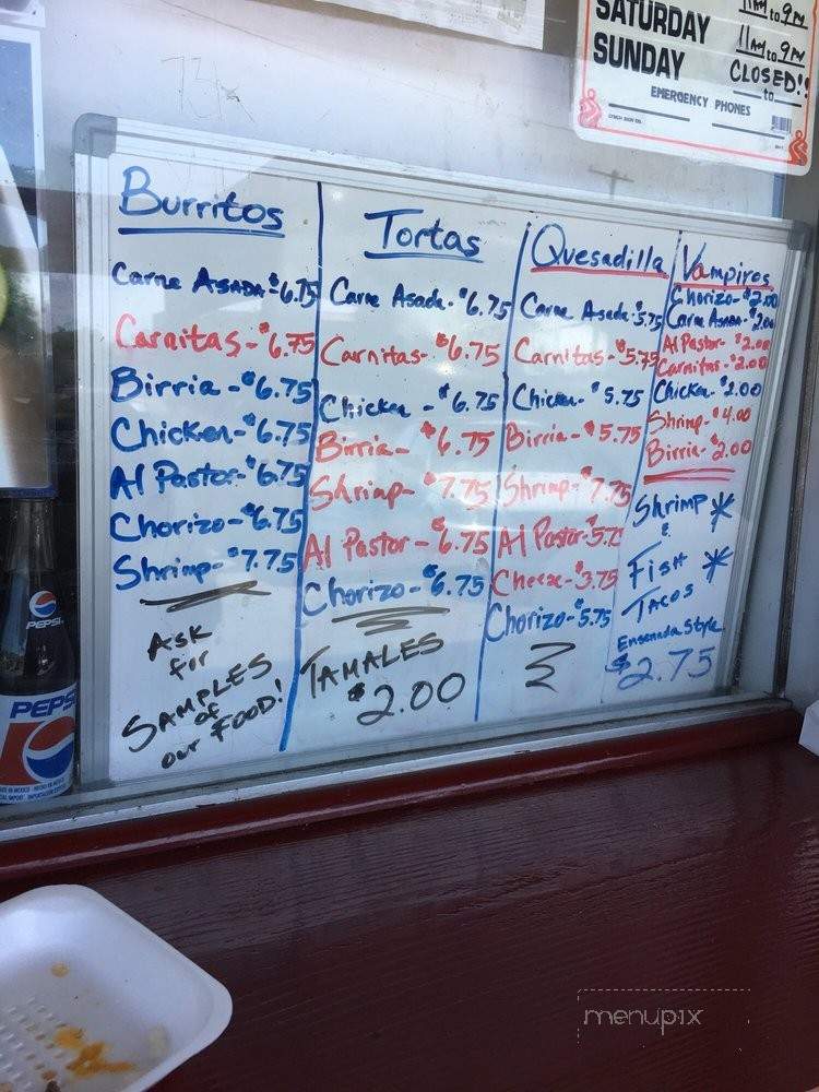 Xalisco Tacos - Los Angeles, CA menu_pic
