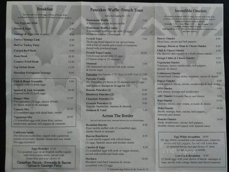 Country Cafe - Seal Beach, CA menu_pic