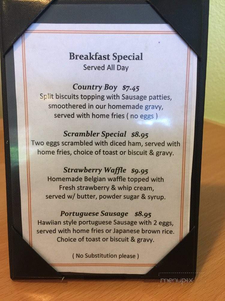 Country Cafe - Seal Beach, CA menu_pic