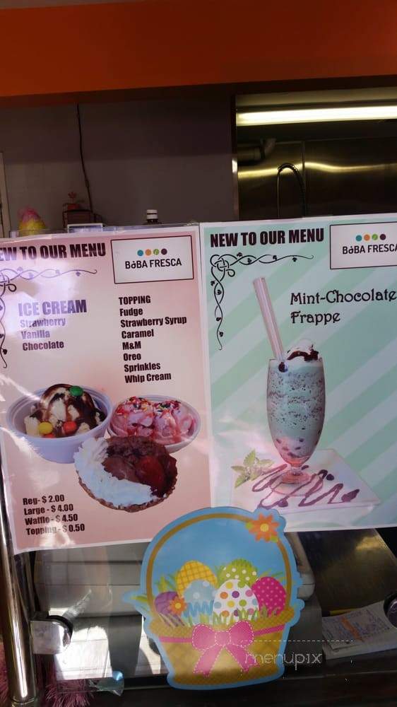 Boba Fresca - Wilmington, CA menu_pic