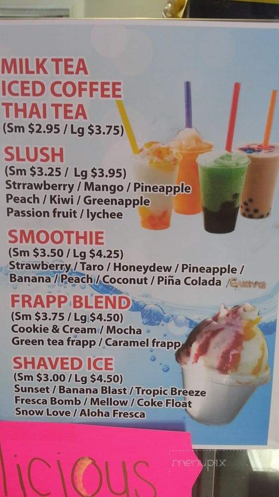 Boba Fresca - Wilmington, CA menu_pic
