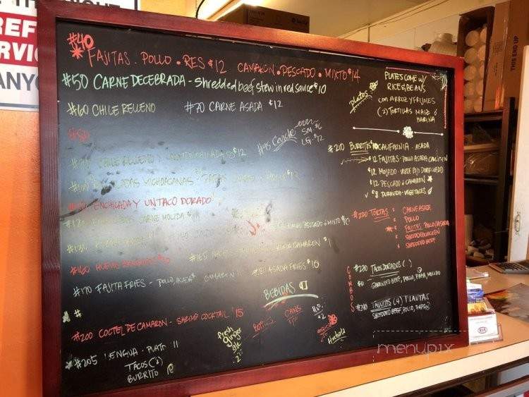 Pura Vida Mexican Food - Carson, CA menu_pic