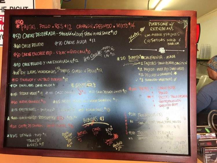 Pura Vida Mexican Food - Carson, CA menu_pic