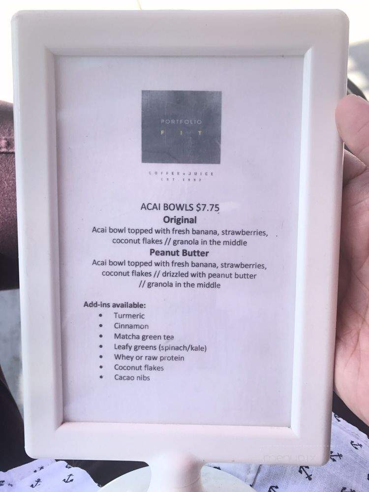 Portfolio FIT - Long Beach, CA menu_pic
